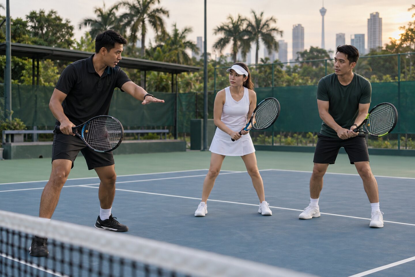 Sparring Session at Aero Tennis Academy